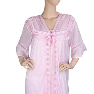 Ensemble de 2 chemises de nuit pour femmes - Rose thé - Product Image 4
