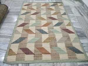 Boho Chic Kilim Design Tapis de jute Tapis en coton à tissage plat durable pour la décoration intérieure - Product Image 2