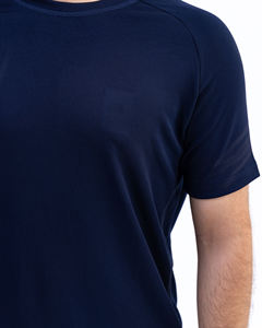 Hombres gimnasio secado rápido cuatro vías estiramiento Regular Fit camiseta ejercicio Activewear Atlético Fitness deporte manga corta Camisetas - Product Image 4