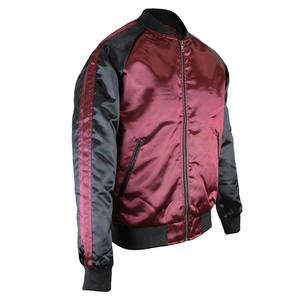 Chaquetas Bomber Varsity de Poliéster Satinado Estilo Vintage Personalizadas para Hombre y Mujer, Otoño/Invierno, Impermeables - Product Image 1