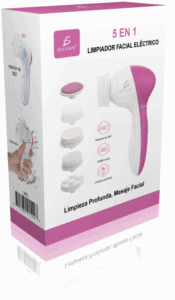 5-in-1 Electric Facial Cleanser with Ionic Operation System Exfoliating Massager & <b>Smoothing</b> Device for Household Use - Product Image 4