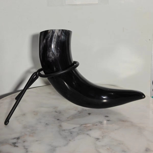 Tasse en corne de qualité supérieure fabriquée à la main Conception de culture viking pour le vin de bière classique Fabriqué en Inde sublimation vierge, bricolage - Product Image 1