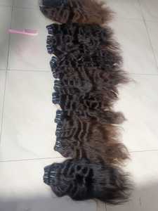 8 pouces naturel indien brut vierge non traité cuticule aligné lâche vague profonde faisceaux de ruban Extensions de cheveux humains fournisseur de confiance - Product Image 6