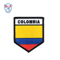 Hierro reciclado en parches bordado CHILE bandera emblema bordado Eco parches