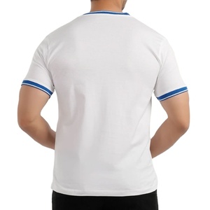 Fabricante de Ropa, Camiseta con Cuello Acanalado, Corte Ajustado, Material de Jersey de Algodón de Alta Calidad, Color Personalizado, Ropa Casual, 250 g/m² - Product Image 6