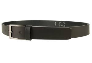 Ceinture en cuir noir pour hommes avec boucle en métal pistolet Authentique 100% Ceinture en cuir véritable pour hommes vintage - Product Image 3