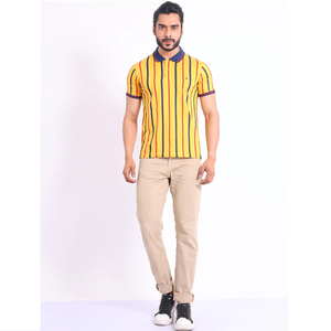 Hot Selling Premium Mercerised 100% Cotton Men's Half Sleeve for <b>Polo</b> <b>Neck</b> <b>T</b>-<b>Shirt</b> Fashion Regular Fit Casual Wear - Product Image 1