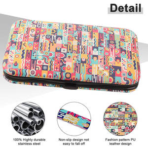 ชุดทำเล็บมือแบบมืออาชีพสุดหรูอุปกรณ์ดูแลเล็บเท้าแบบ10 in 1กล่องสแตนเลสสำหรับผู้ชายผู้หญิงสีชมพู - Product Image 5