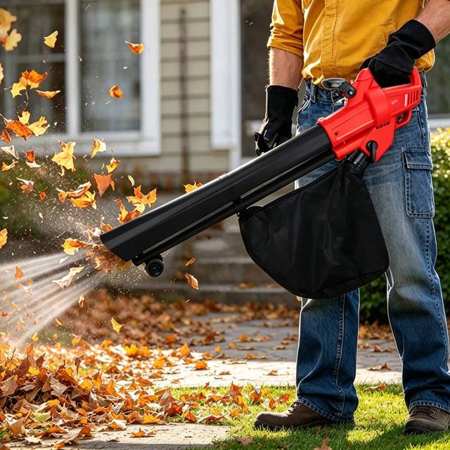 Vertak 3500W Garden Leaf Vacuum Cleaner Blower Backpack Corded Electric Leaf Suction Blower Machine