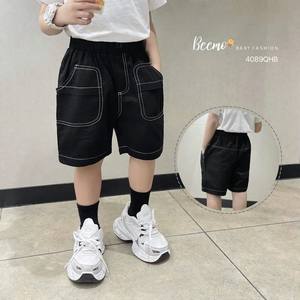 Nouveauté Short kaki en coton pour bébés garçons de 1 à 7 ans, style coréen, tendance estivale en vente en gros! - Product Image 1