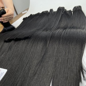 Hot selling product Vietnamese Human Hair Natural Black Raw Hair Bundles Straight Wavy Texture No Shedding No <b>Tangles</b> - Product Image 6
