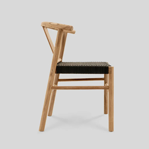 Muebles Jardín Patio Al Aire Libre Elegante Silla de comedor Madera de teca con ratán Buena calidad-Meyy - Product Image 2