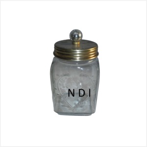 Pot de maçon en verre décoratif Transparent de haute qualité couverture de condiments faits à la main pour la couverture de stockage d'épices incluse - Product Image 2