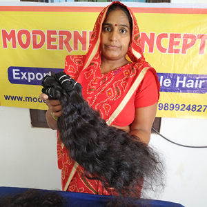 Vente en gros d'extensions de cheveux malaisiens alignés vierges brutes de haute qualité, faisceaux bouclés naturels non traités, cuticule, style vague naturelle - Product Image 2