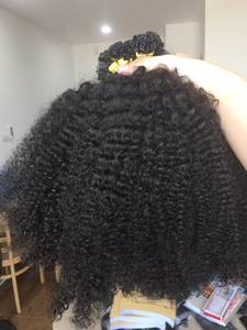 Cabello humano rizado Afro para mujeres negras, cabello rizado Afro, ondulado profundo, rizado profundo, venta al por mayor - Product Image 4