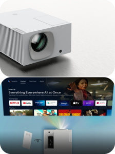 Nuevo Proyector de Cine en Casa Vivibright D7000 2026 con Funcionalidad de Xiao <span class=keywords><strong>Mi</strong></span> <span class=keywords><strong>TV</strong></span> <span class=keywords><strong>Stick</strong></span>, LED Integrado, Android 14, 4K, Portátil - Product Image 3