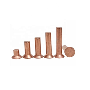 Rivet en cuivre massif à tête fraisée, diamètre 8 mm - Product Image 1