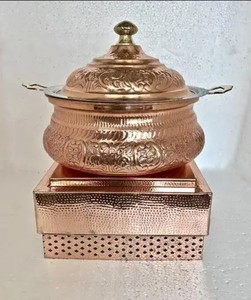 Chauffe-plat en métal Fait à la main Dessus de table Décoratif Style personnalisé Chauffe-plat traditionnel en métal - Product Image 5