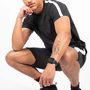 Sprixo Enterprises Tenues d'été 2 pièces pour hommes High Street Chemises décontractées à manches courtes et col rond Shorts Survêtement Jogging Wear - Product Image 3