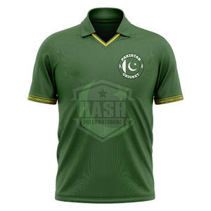 เสื้อคริกเก็ตครึ่งแขนโพลีเอสเตอร์ เสื้อคริกเก็ตระบายอากาศคุณภาพสูงสําหรับสวมใส่ทีม - Product Image 2