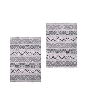 Recién llegado, alfombra blanqueada Natural orgánica, decoración del hogar, alfombrilla a cuadros Dhurrie para sala de estar, alfombra perfecta para exteriores a precio barato - Product Image 3