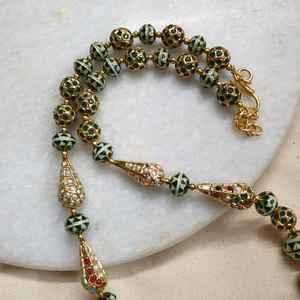 สร้อยคอ Jadau Meenakari หลากสีทำจากโลหะผสมสังกะสีที่ทนทาน - Product Image 5