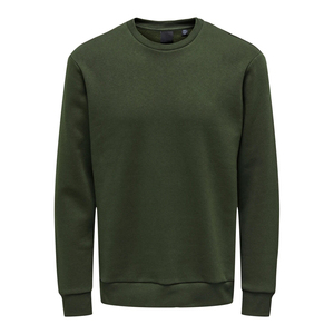 Sudadera de lana polar gruesa popular al por mayor para hombre, jersey de cuello redondo, diseño estampado bordado, Sudadera con capucha cálida de talla grande para invierno - Product Image 5