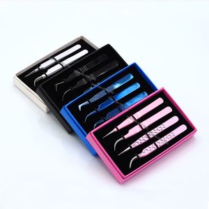 Pinzas de extensión de pestañas de acero inoxidable de alta calidad, herramienta de Arte de uñas con punta puntiaguda, herramienta de belleza de venta del fabricante - Product Image 6