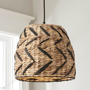 SISU LED Modern Antique Asian Home Decor Eco-friendly Water Hyacinth Pattern Boho <b>Living</b> <b>Room</b> <b>Lampshade</b> Rattan Transitional - Product Image 3