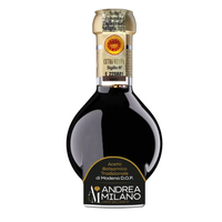 Acetificio Andrea Milano, vinaigre balsamique brun Modena DOP de qualité supérieure, 100% naturel, en bouteille de verre liquide, 5 ans de maturation, 100 ml, fermenté