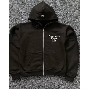 Premium Quality Sweatsuit Screen Printed Sweatsuit 100% Cotton Sweatsuit <b>Pullover</b> Zipper Hoodie And Stacked Pant Latest Design - Product Image 3