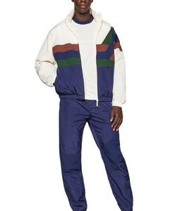 Conjunto Cortavientos de Alta Calidad 100% Poliéster, Chaqueta Cortavientos de Nailon con Cremallera y Parches, Chándal Personalizado al por Mayor - Product Image 1