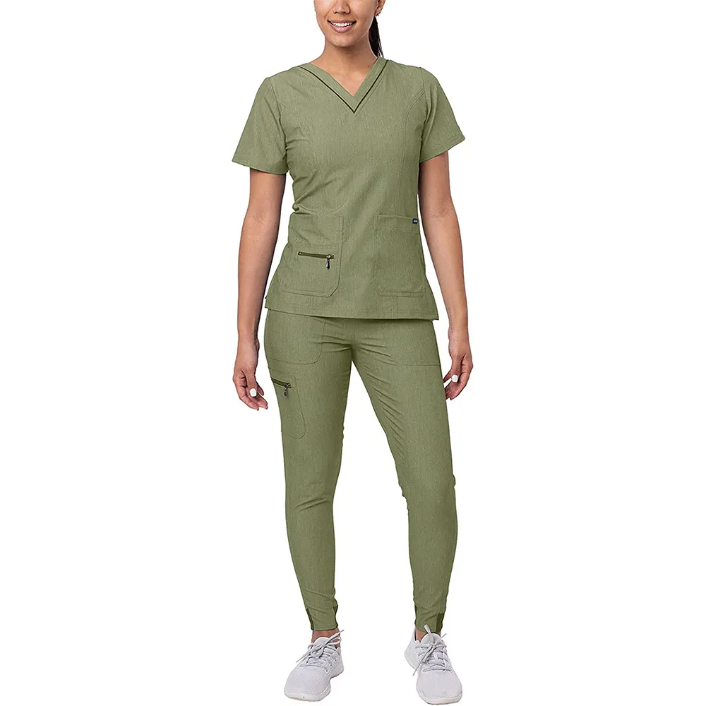 High Quality Medical Ladies Scrubs Sets Scrub Uniforms Canada