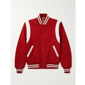 Nuevas chaquetas Varsity personalizadas en blanco Varsity Chenille Patches Letterman Varsity Jacket Oversized College Baseball Jacket para hombres - Product Image 2