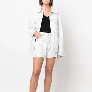 Veste en jean pour homme, de qualité supérieure, avec logo sur le devant, respirante et écologique, en vente en ligne - Product Image 3