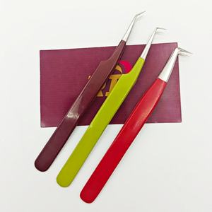 Pinzas de extensión de pestañas de 45 grados de agarre perfecto para aislamiento, diseño personalizado, pinzas de bota de 90 grados para Mega pestañas - Product Image 4