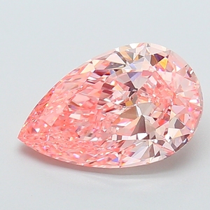 IGI Certified Lab Grown Diamond Pear 5.01ct Fancy <b>Vivid</b> Pink VS2 Lab Created Surat Diamond Pear Shape for Jewelry Making - Product Image 2