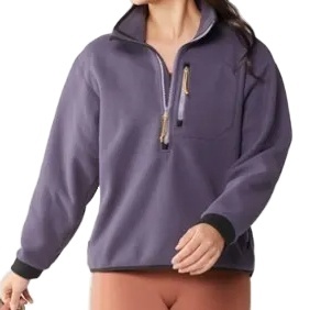 Moda 2025 otoño moda mujer recortada pulóver sudaderas con capucha de lana media cremallera con cuarto de cremallera personalizable servicio OEM - Product Image 5