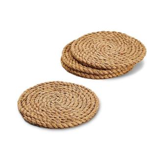 Nouvel arrivage Dessous de verre en jute Vente élevée Assiette de présentation en jute de qualité supérieure Élégante pour décoration de table d'hôtel à domicile - Product Image 5
