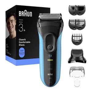 Cabezal de Repuesto para Afeitadora Eléctrica Serie 3+, Azul y Negro, Recargable, Modelo 3010BT, para Barbas - Product Image 3