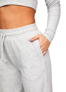 Pantalon large confortable pour femme, pantalon de yoga, pantalon de sport, pantalon ample, pantalon à taille haute évasé, pantalon en tricot doux, pantalon long - Product Image 6