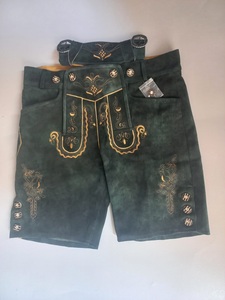 Herren Bavarian Lederhosen Pantalones cortos alemanes y austriacos Lederhosen Bavarian para hombres - Product Image 4