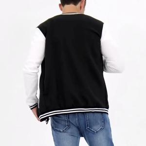Veste de baseball universitaire avec logo personnalisé de haute qualité Streetwear unisexe blouson bombardier avec fermeture à bouton veste en cuir véritable pour femmes - Product Image 6