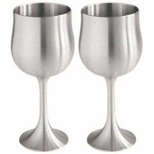 Copa de Acero Inoxidable de Alta Calidad de 500 ml, Estilo Clásico Hecho a Mano, Juego de 2 Vasos de Cóctel y Vino, Mejor Calidad, Precio de Fábrica - Product Image 3