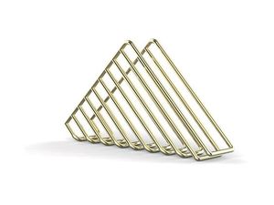 Porte-serviettes en métal plaqué or élégant, durable et parfait pour la décoration de la maison ou du bureau. - Product Image 2
