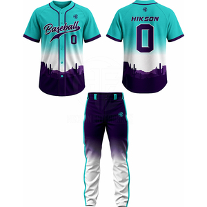 Nueva Llegada de Ropa Deportiva, Uniforme de Béisbol 100% Poliéster, Uniforme de Béisbol al Mejor Precio - Product Image 2