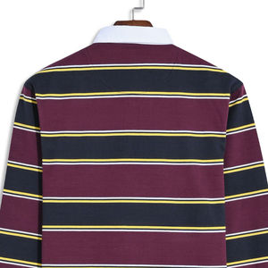 Camiseta de Rugby para Hombre 2026, Estilo Polo, en Colores Personalizados, Clásica de Manga Larga, 100% Algodón, Alta Calidad, Precio al por Mayor - Product Image 4