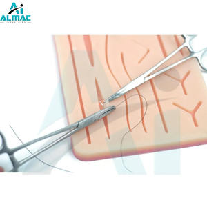 Kit de sutura quirúrgica ALMAC con instrumentos médicos y almohadilla de silicona para entrenamiento médico y práctica de sutura instrumento médico - Product Image 6