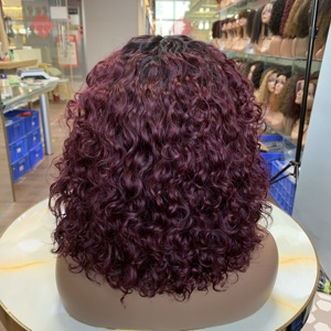 Peluca Bob de 12 Pulgadas de Alta Calidad, 200% de Densidad, Rizado de Lujo, Cabello con Cutícula Alineada y Flequillo - Product Image 2