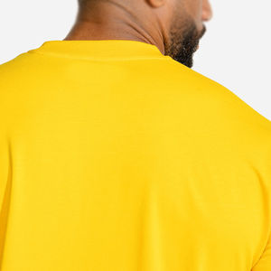 Ropa de calle personalizada para hombre, camiseta en blanco de gran tamaño, camisetas de algodón orgánico 100% de alta calidad con hombros caídos para hombre - Product Image 5